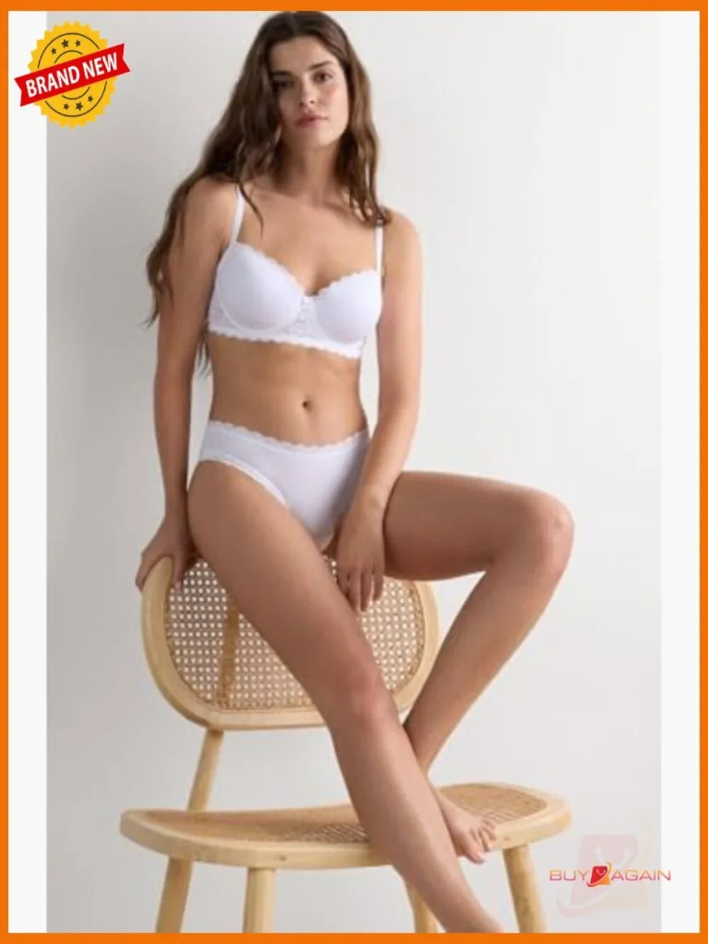 Balconette Bra, Soft Stretch Lace, Lightly Padded Cups, High Support